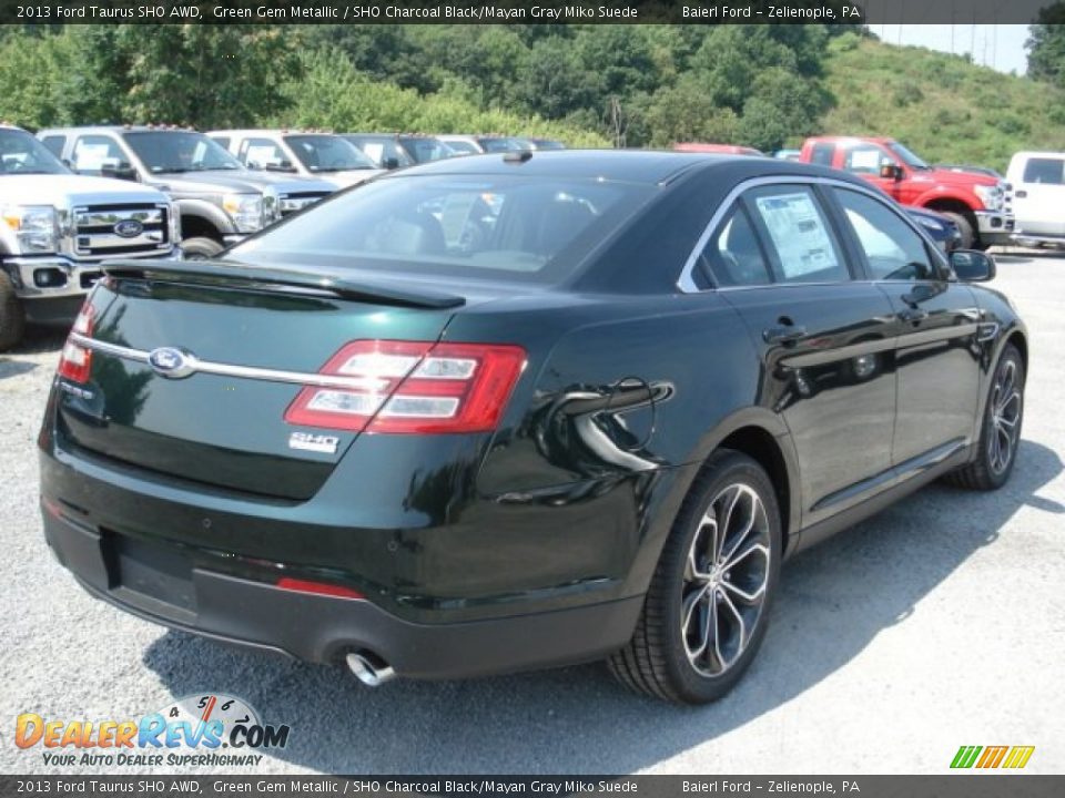 Green Gem Metallic 2013 Ford Taurus SHO AWD Photo #8