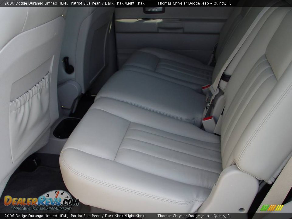 2006 Dodge Durango Limited HEMI Patriot Blue Pearl / Dark Khaki/Light Khaki Photo #12