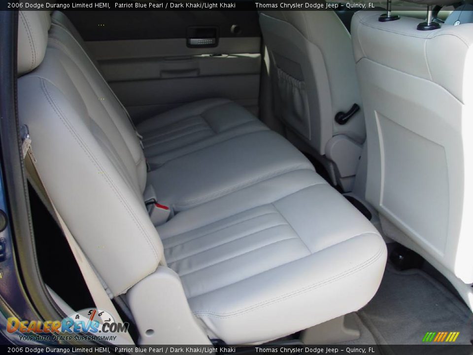 2006 Dodge Durango Limited HEMI Patriot Blue Pearl / Dark Khaki/Light Khaki Photo #13