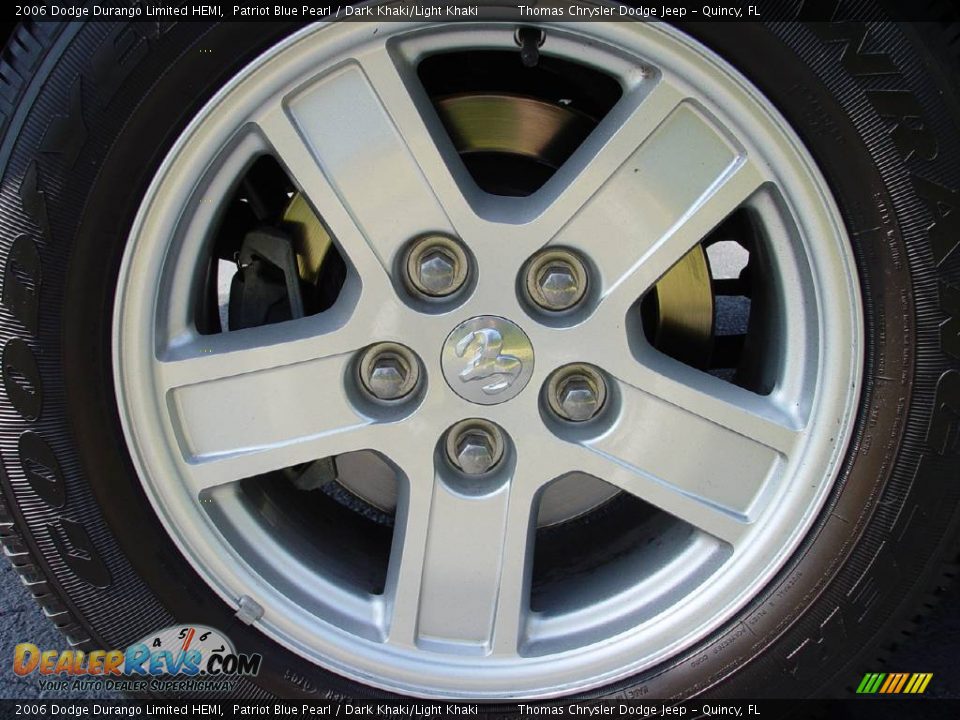 2006 Dodge Durango Limited HEMI Patriot Blue Pearl / Dark Khaki/Light Khaki Photo #21