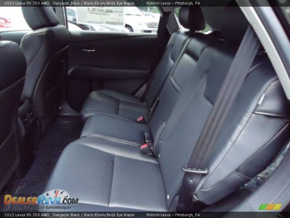 2013 Lexus RX 350 AWD Stargazer Black / Black/Ebony Birds Eye Maple Photo #11
