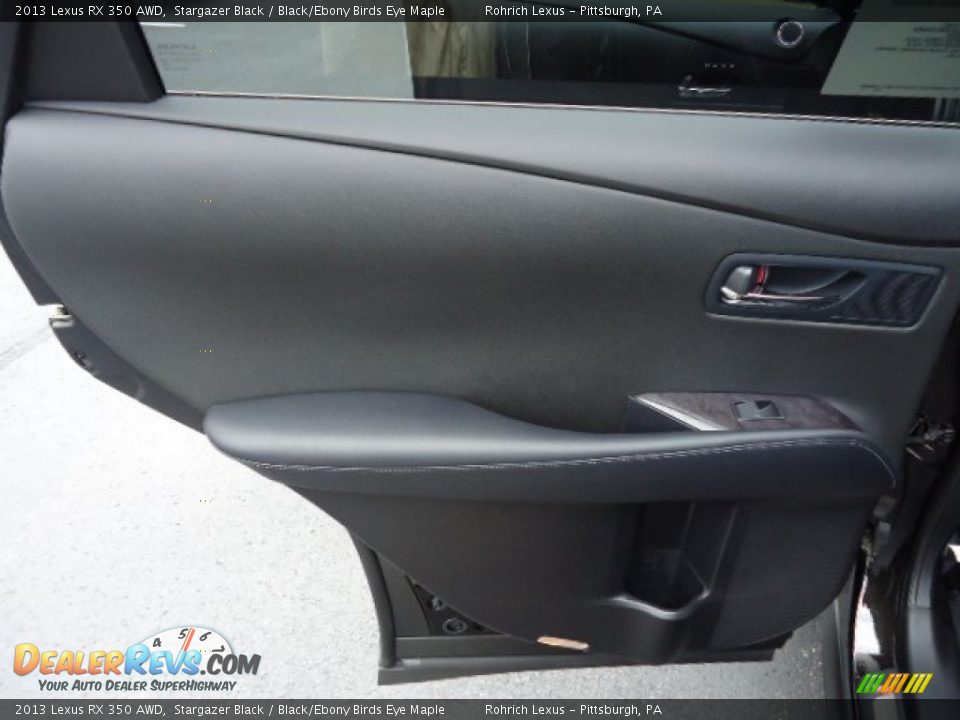 2013 Lexus RX 350 AWD Stargazer Black / Black/Ebony Birds Eye Maple Photo #13