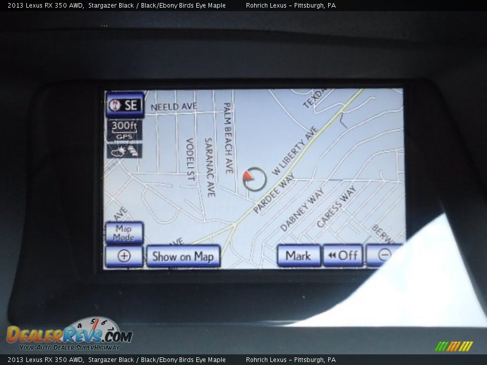 2013 Lexus RX 350 AWD Stargazer Black / Black/Ebony Birds Eye Maple Photo #17