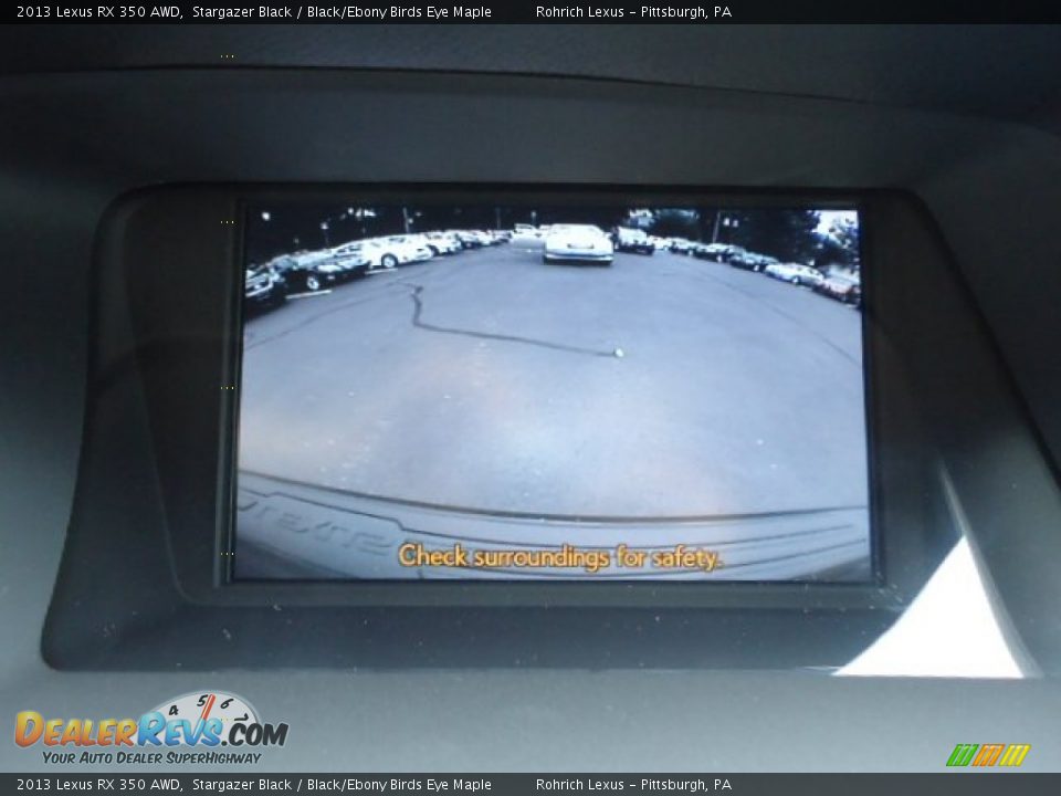 2013 Lexus RX 350 AWD Stargazer Black / Black/Ebony Birds Eye Maple Photo #18