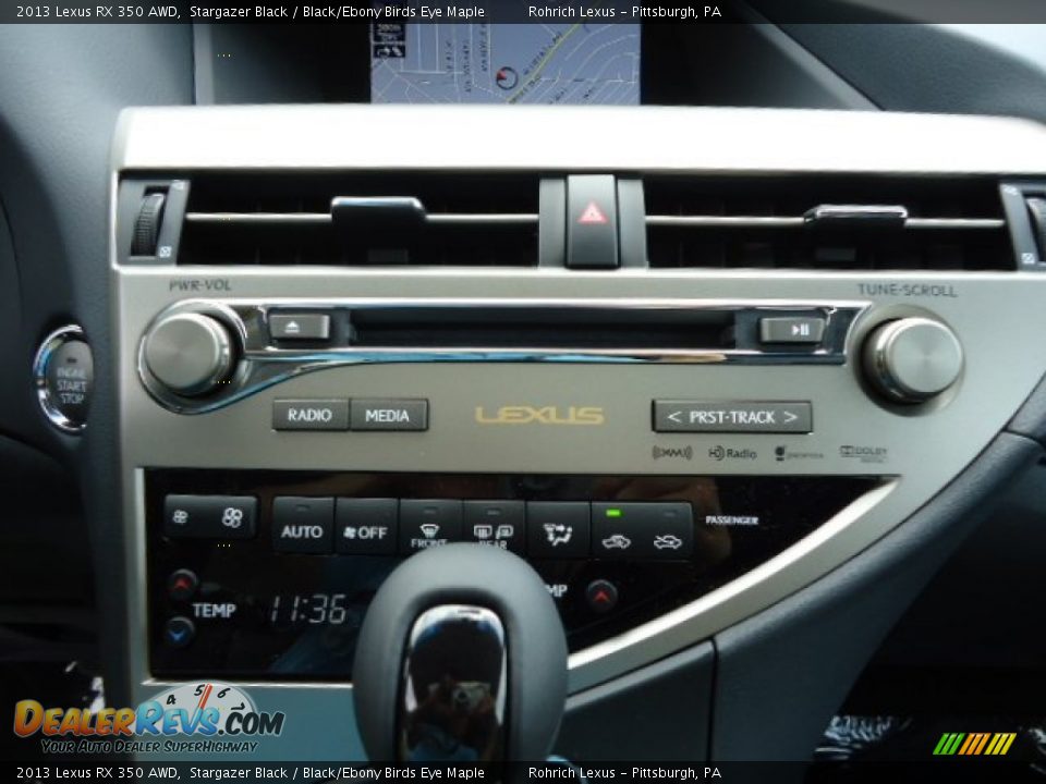 2013 Lexus RX 350 AWD Stargazer Black / Black/Ebony Birds Eye Maple Photo #19