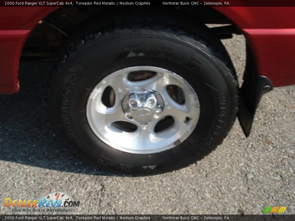 2000 Ford Ranger XLT SuperCab 4x4 Toreador Red Metallic / Medium Graphite Photo #7