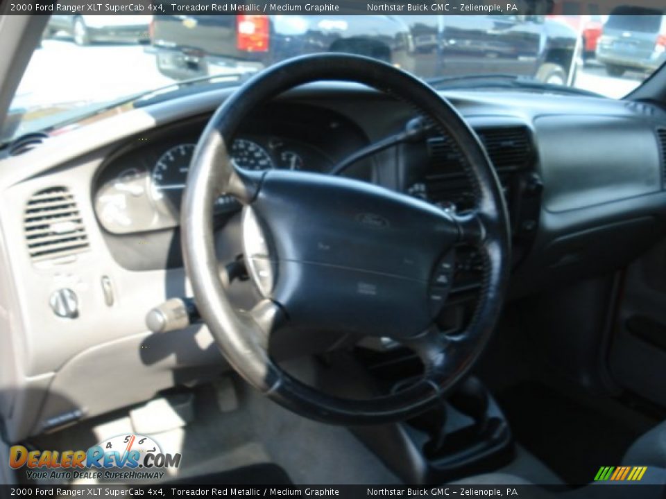 2000 Ford Ranger XLT SuperCab 4x4 Toreador Red Metallic / Medium Graphite Photo #8