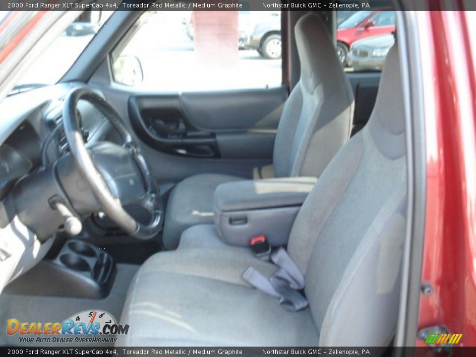 2000 Ford Ranger XLT SuperCab 4x4 Toreador Red Metallic / Medium Graphite Photo #9