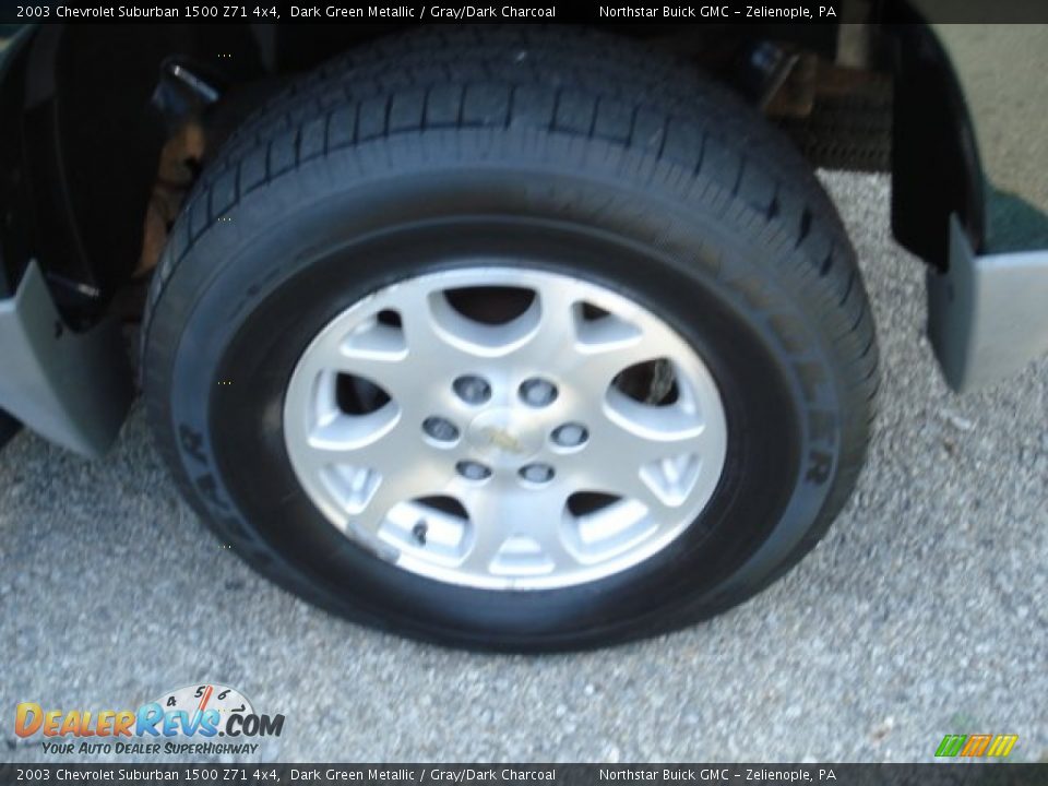 2003 Chevrolet Suburban 1500 Z71 4x4 Dark Green Metallic / Gray/Dark Charcoal Photo #7