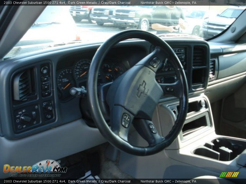 2003 Chevrolet Suburban 1500 Z71 4x4 Dark Green Metallic / Gray/Dark Charcoal Photo #8