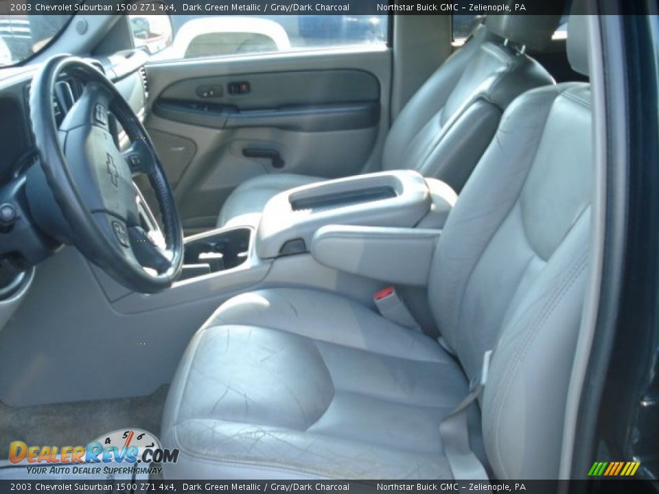 2003 Chevrolet Suburban 1500 Z71 4x4 Dark Green Metallic / Gray/Dark Charcoal Photo #9