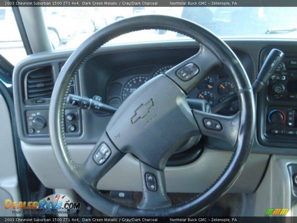 2003 Chevrolet Suburban 1500 Z71 4x4 Dark Green Metallic / Gray/Dark Charcoal Photo #13