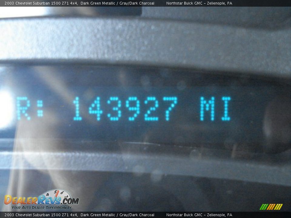 2003 Chevrolet Suburban 1500 Z71 4x4 Dark Green Metallic / Gray/Dark Charcoal Photo #14