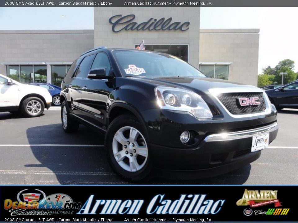 2008 GMC Acadia SLT AWD Carbon Black Metallic / Ebony Photo #1