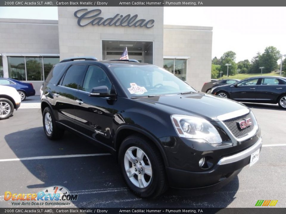 2008 GMC Acadia SLT AWD Carbon Black Metallic / Ebony Photo #5