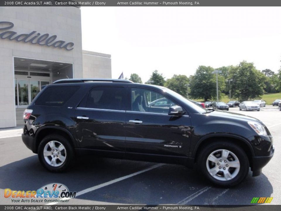 2008 GMC Acadia SLT AWD Carbon Black Metallic / Ebony Photo #8