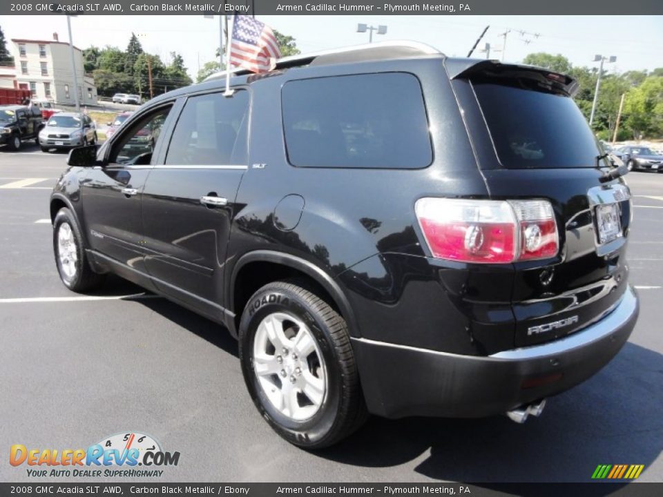2008 GMC Acadia SLT AWD Carbon Black Metallic / Ebony Photo #11