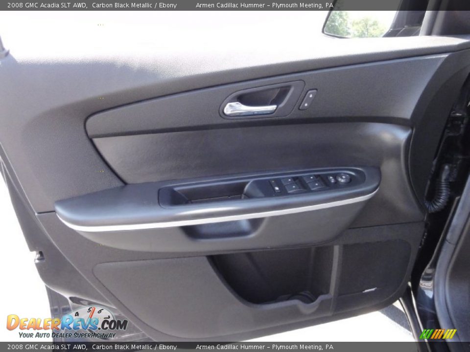 2008 GMC Acadia SLT AWD Carbon Black Metallic / Ebony Photo #15
