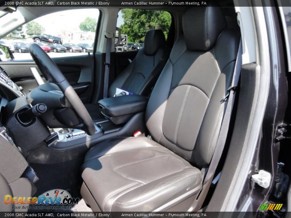 2008 GMC Acadia SLT AWD Carbon Black Metallic / Ebony Photo #18