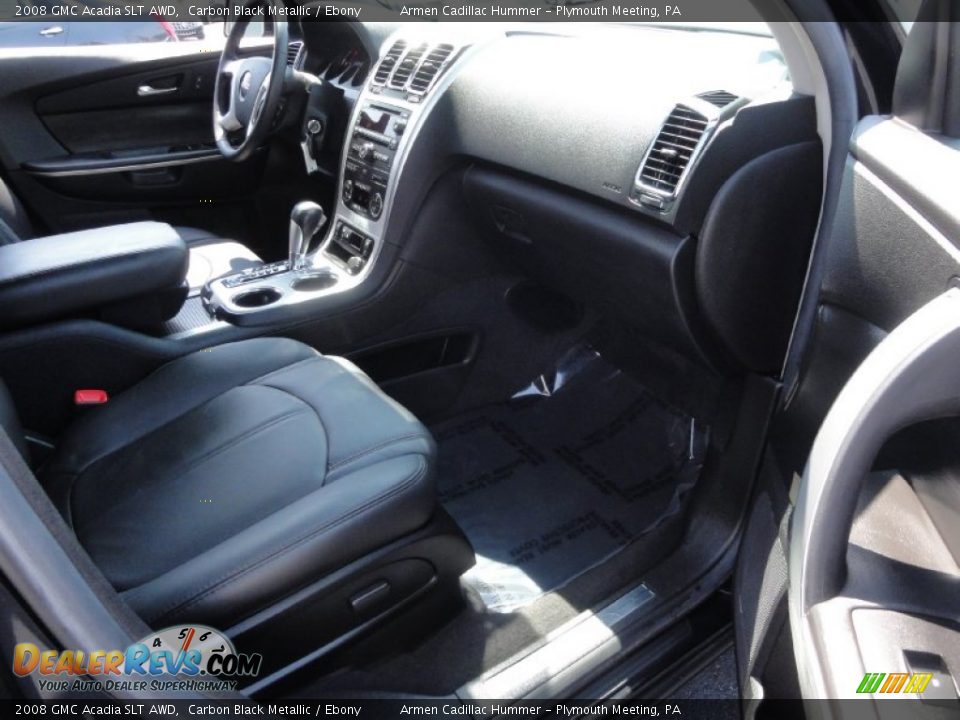 2008 GMC Acadia SLT AWD Carbon Black Metallic / Ebony Photo #19