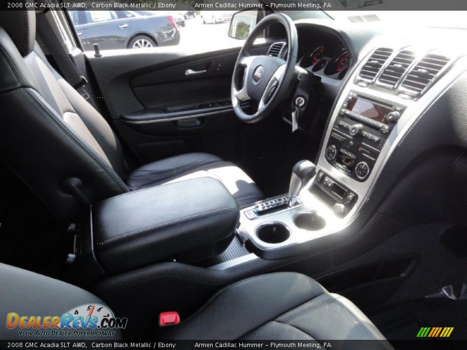 2008 GMC Acadia SLT AWD Carbon Black Metallic / Ebony Photo #20