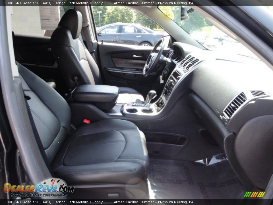 2008 GMC Acadia SLT AWD Carbon Black Metallic / Ebony Photo #21