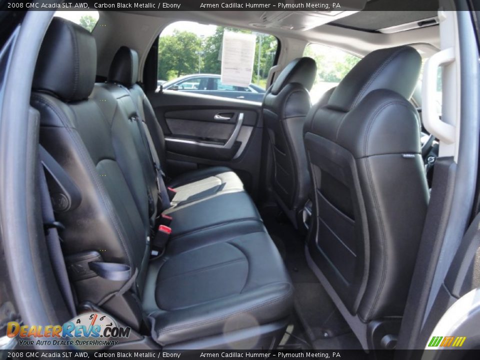 2008 GMC Acadia SLT AWD Carbon Black Metallic / Ebony Photo #23