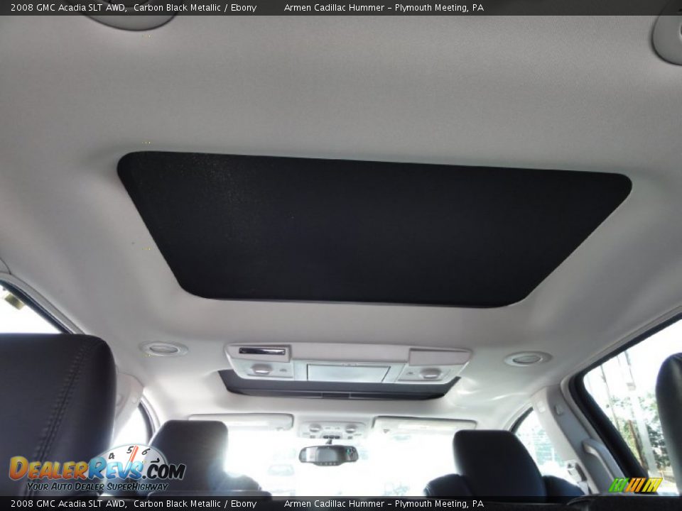 2008 GMC Acadia SLT AWD Carbon Black Metallic / Ebony Photo #25