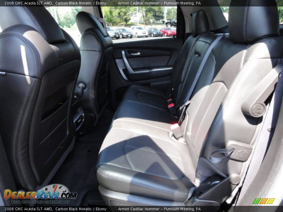 2008 GMC Acadia SLT AWD Carbon Black Metallic / Ebony Photo #26