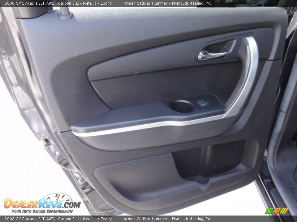 2008 GMC Acadia SLT AWD Carbon Black Metallic / Ebony Photo #27