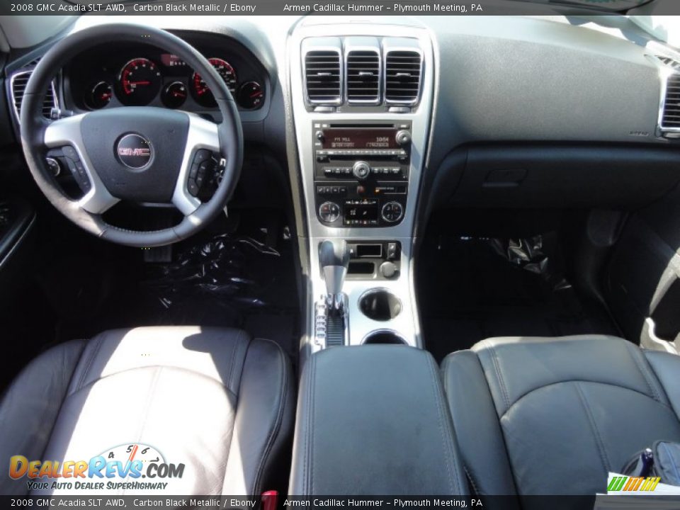 2008 GMC Acadia SLT AWD Carbon Black Metallic / Ebony Photo #29
