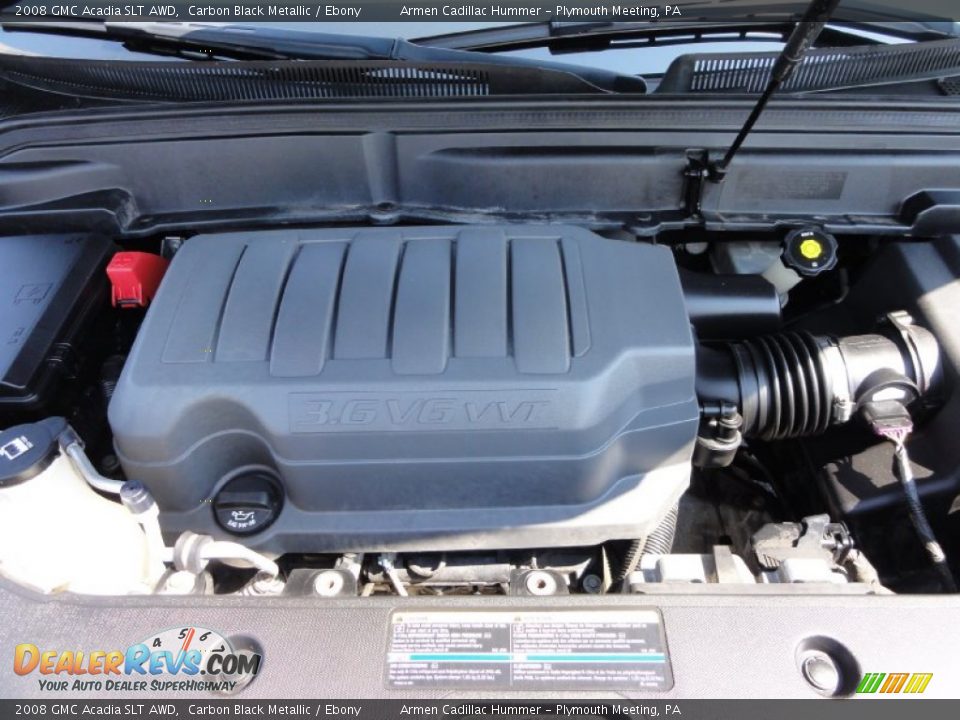 2008 GMC Acadia SLT AWD Carbon Black Metallic / Ebony Photo #31