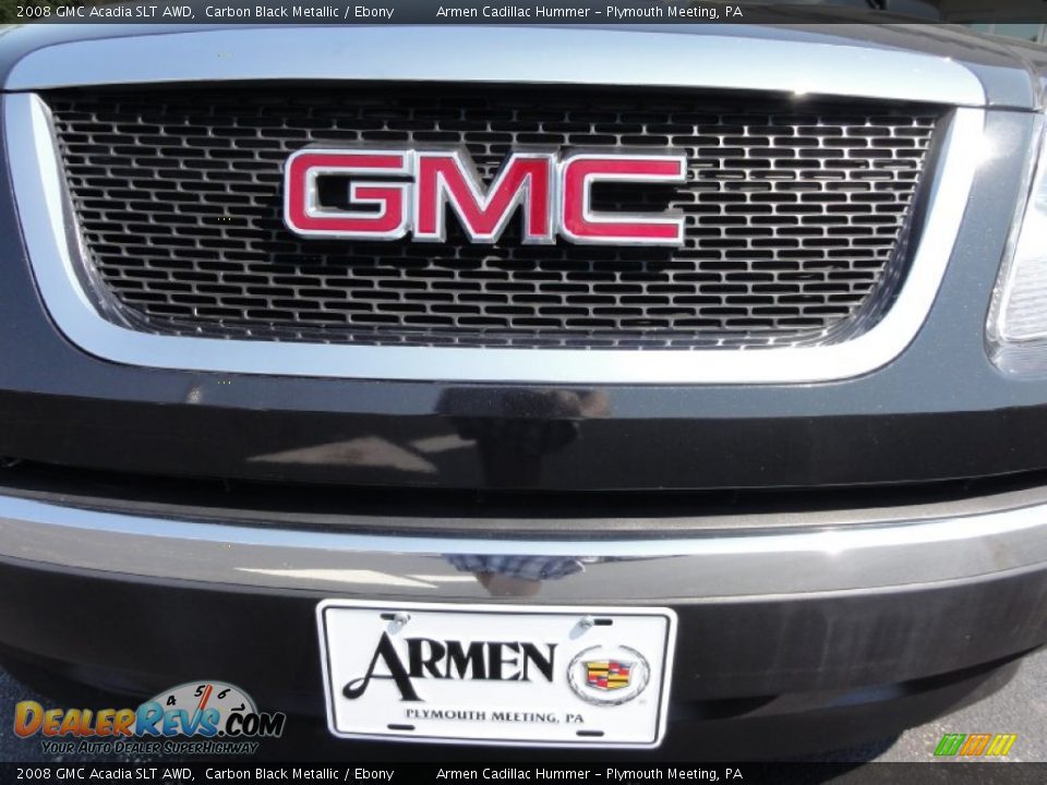 2008 GMC Acadia SLT AWD Carbon Black Metallic / Ebony Photo #32