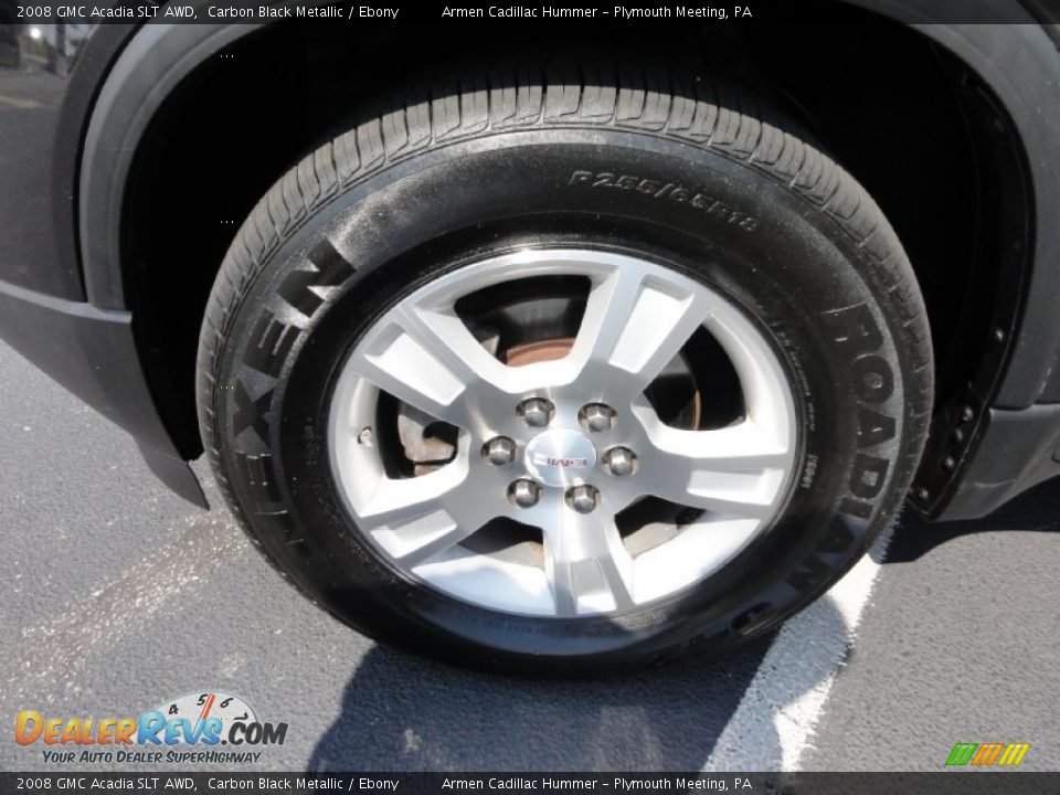 2008 GMC Acadia SLT AWD Carbon Black Metallic / Ebony Photo #33