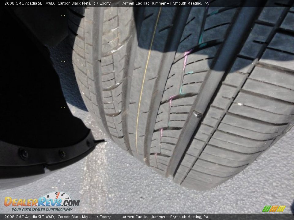 2008 GMC Acadia SLT AWD Carbon Black Metallic / Ebony Photo #34