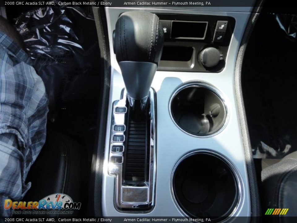 2008 GMC Acadia SLT AWD Carbon Black Metallic / Ebony Photo #36