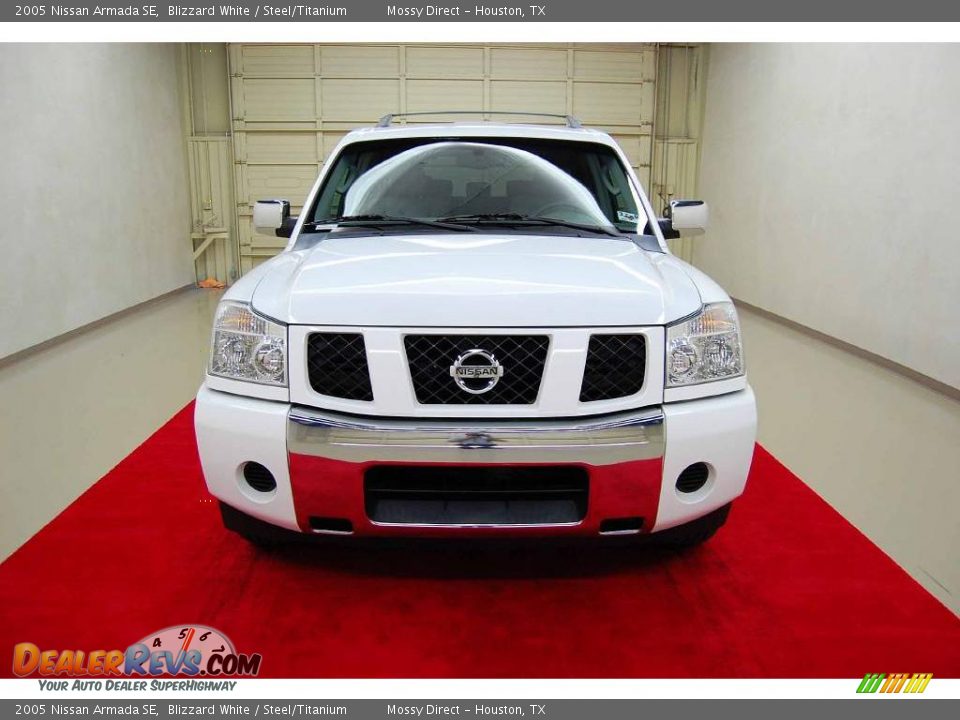 2005 Nissan Armada SE Blizzard White / Steel/Titanium Photo #2