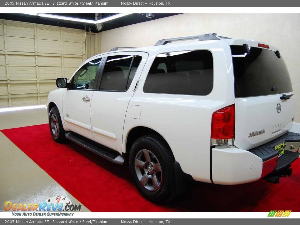 2005 Nissan Armada SE Blizzard White / Steel/Titanium Photo #4