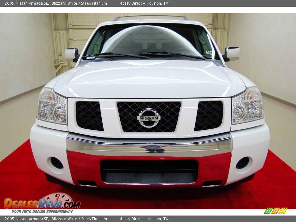 2005 Nissan Armada SE Blizzard White / Steel/Titanium Photo #12