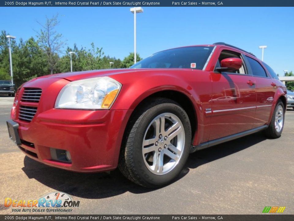 2005 Dodge Magnum R/T Inferno Red Crystal Pearl / Dark Slate Gray/Light Graystone Photo #1