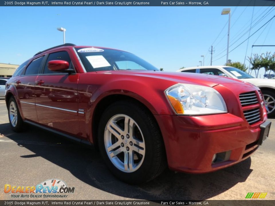 2005 Dodge Magnum R/T Inferno Red Crystal Pearl / Dark Slate Gray/Light Graystone Photo #4