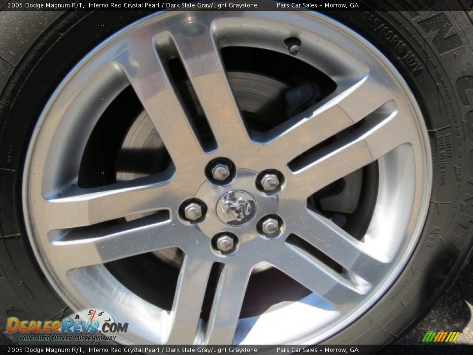 2005 Dodge Magnum R/T Inferno Red Crystal Pearl / Dark Slate Gray/Light Graystone Photo #5