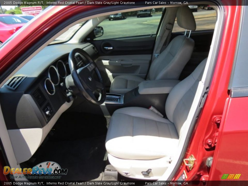 2005 Dodge Magnum R/T Inferno Red Crystal Pearl / Dark Slate Gray/Light Graystone Photo #6