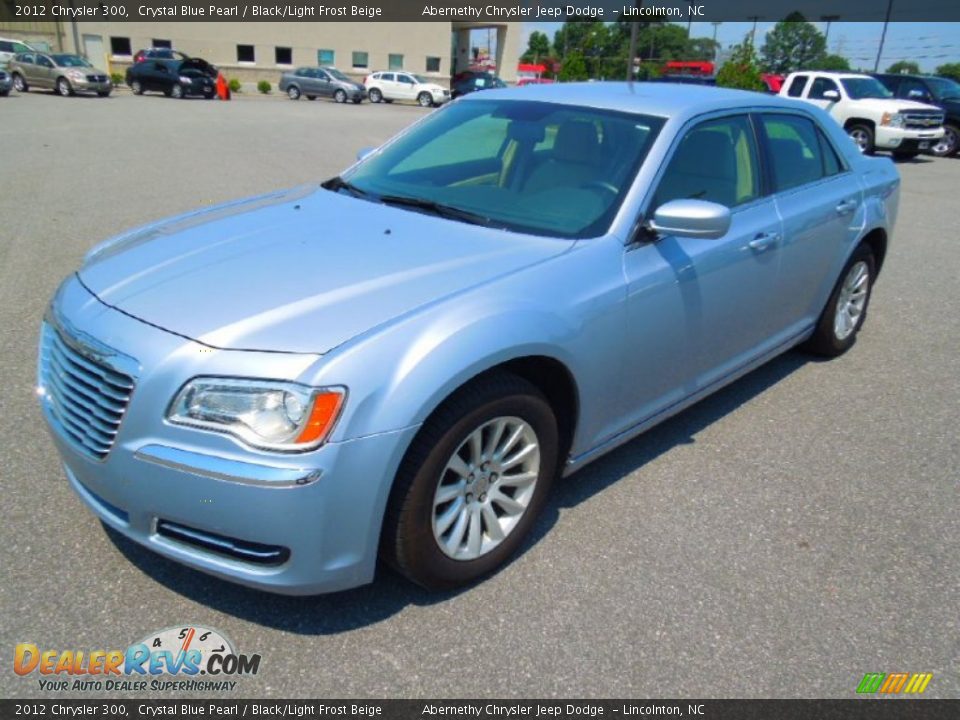 2012 Chrysler 300 Crystal Blue Pearl / Black/Light Frost Beige Photo #1