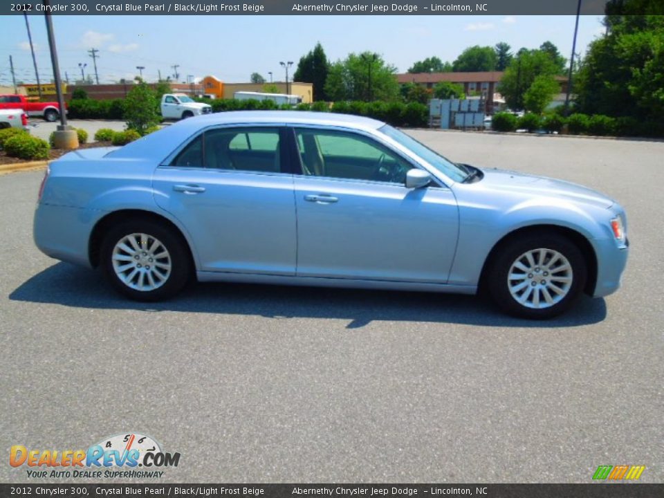 2012 Chrysler 300 Crystal Blue Pearl / Black/Light Frost Beige Photo #3