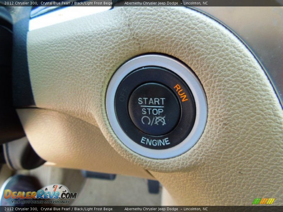 2012 Chrysler 300 Crystal Blue Pearl / Black/Light Frost Beige Photo #12