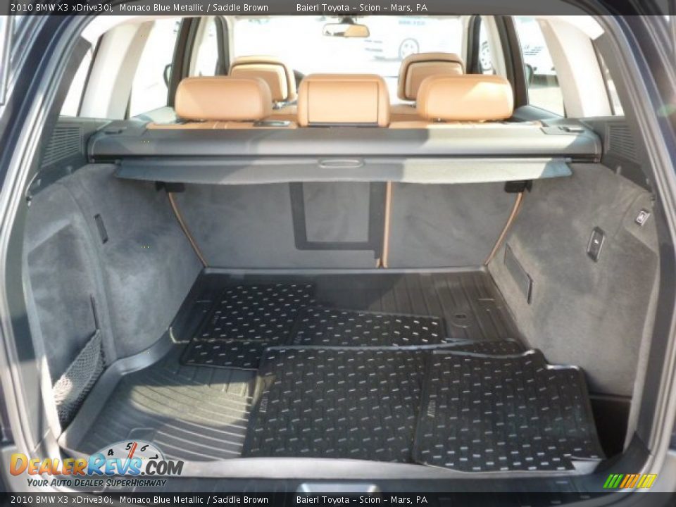 2010 BMW X3 xDrive30i Monaco Blue Metallic / Saddle Brown Photo #13