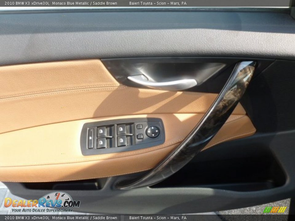 2010 BMW X3 xDrive30i Monaco Blue Metallic / Saddle Brown Photo #18