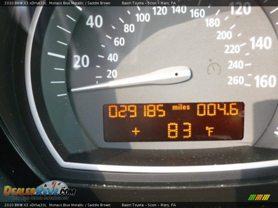 2010 BMW X3 xDrive30i Monaco Blue Metallic / Saddle Brown Photo #20