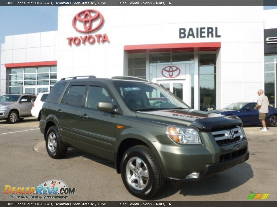 2006 Honda Pilot EX-L 4WD Amazon Green Metallic / Olive Photo #1